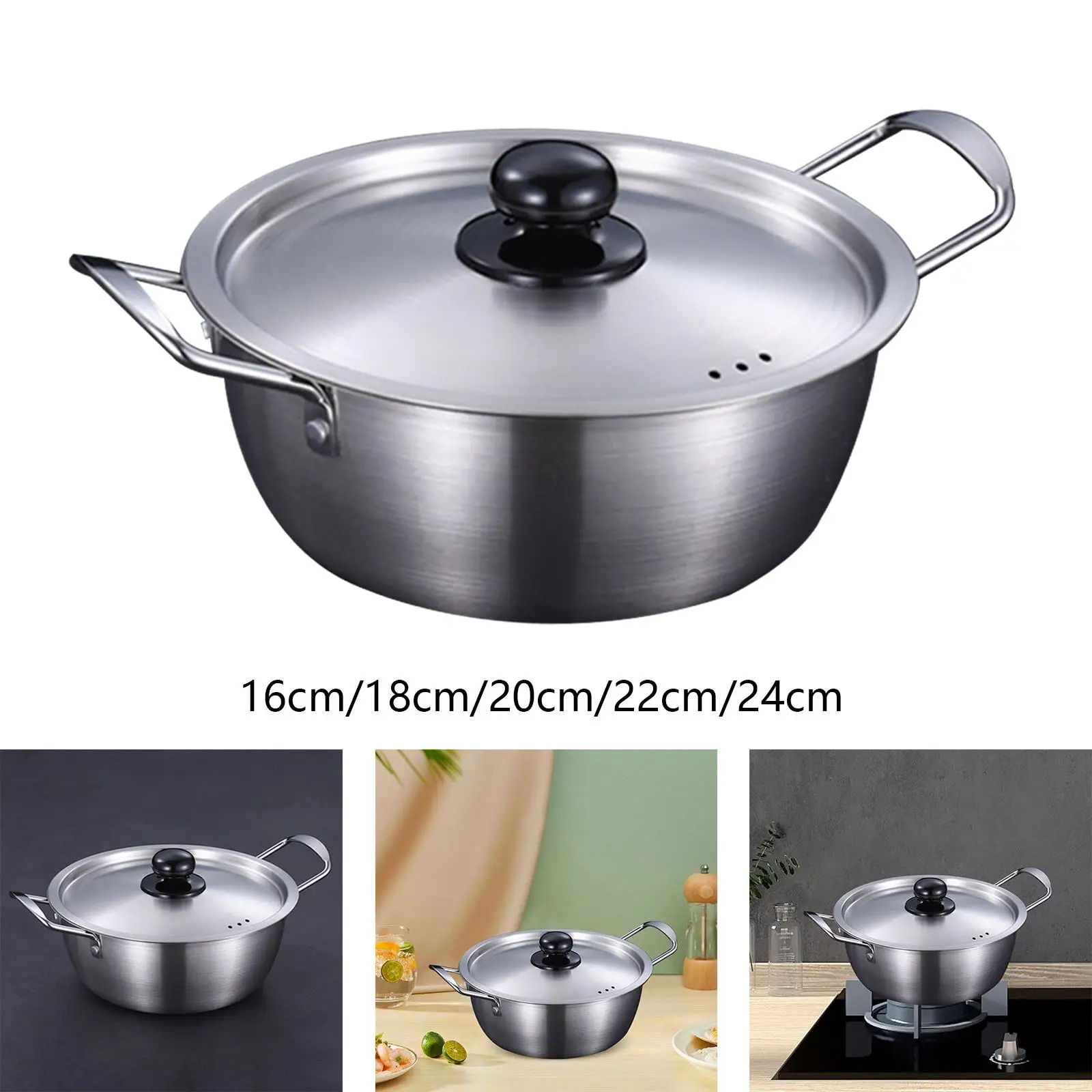 Korean Ramen Cooking Pot Household Ramyun Pot for Camping Restaurant Pasta