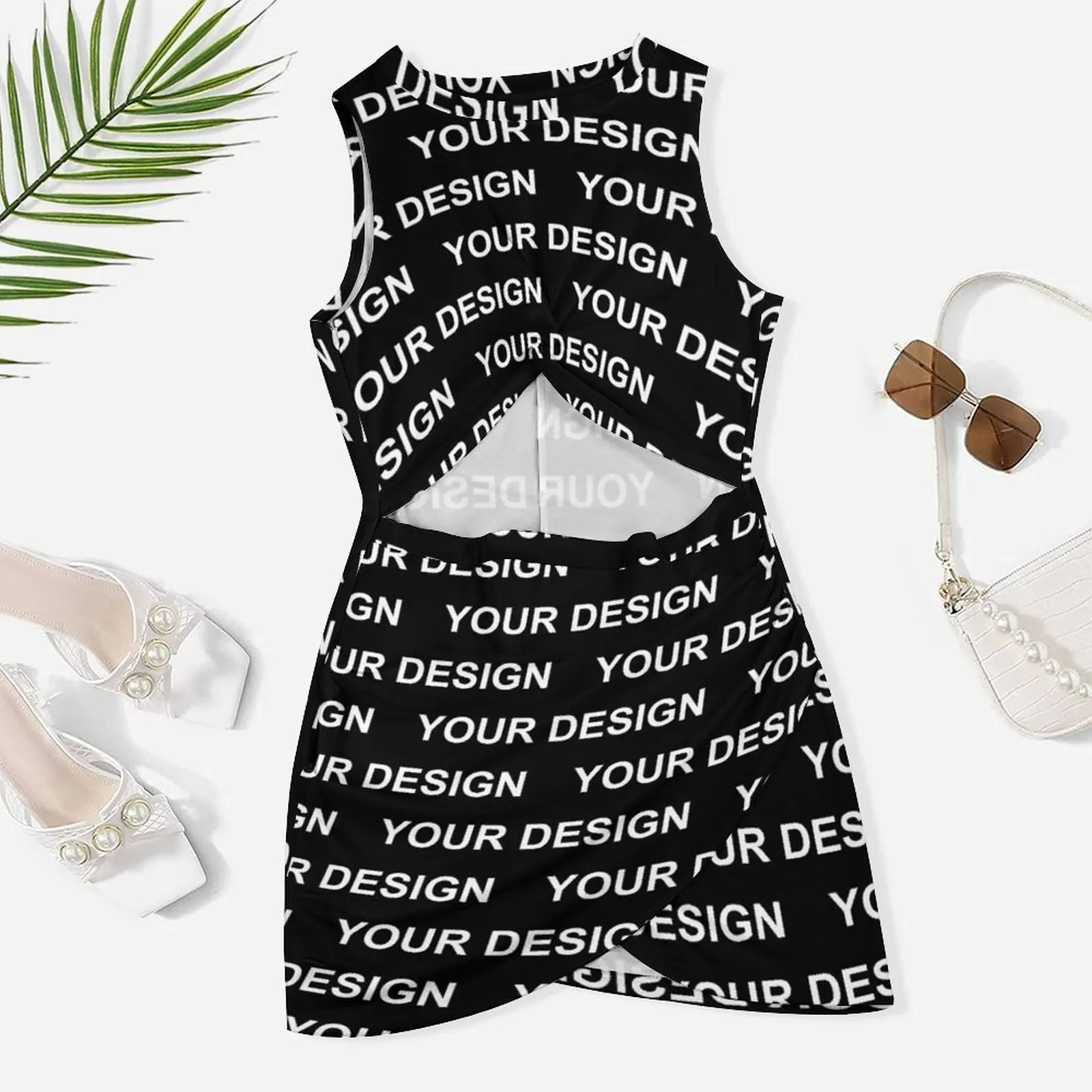 Design Customized Mini Dress Sleeveless Custom Made Your Image Sexy Dresses Womens Streetwear Graphic Bodycon Dress Big Size 5XL