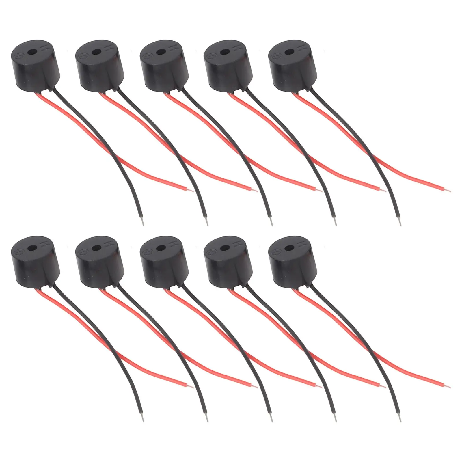 10 Piece DC 3-24V Piezo Electronic Buzzer Alarm Active Piezo Electronic Wired Connector Beeper YMD-12095 For Arduino Car Van