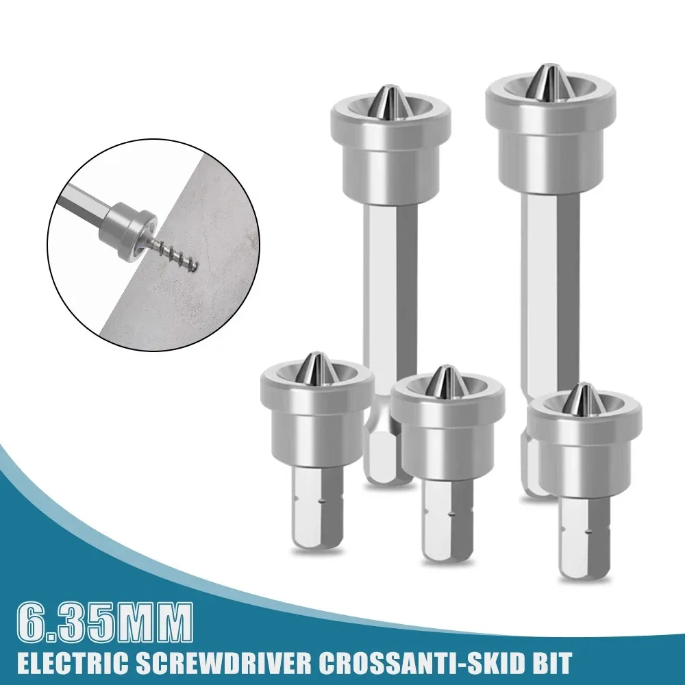 Portable Anti-shock Screwdriver Bit Non-slip Wear-resistant Driver Bit Durable Multiple Specifications Phillips Bit