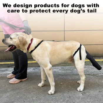 Pet Dog Hind Leg Protective Sleeve with Harness Straps Anti-Dirty Dog Leg Wrap for Injury Healing Dog Accessories for Medium