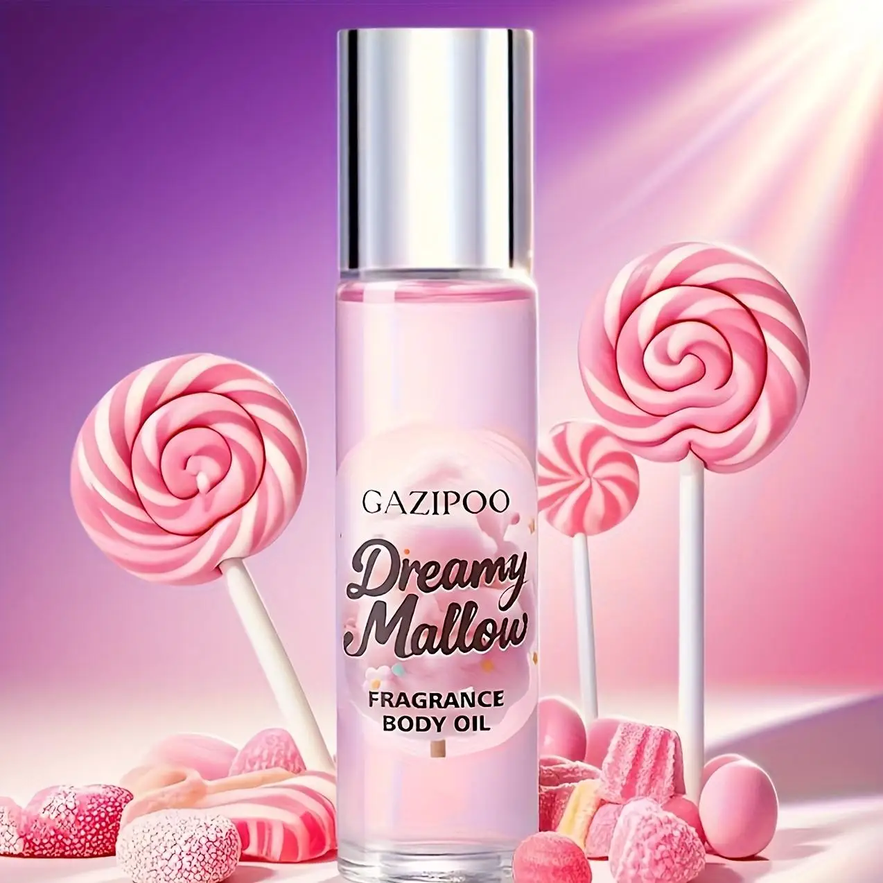 Aceite de Fragancia Elegante Candy Marshmallow de 10 ml - Regalo Eau de Parfum, 10 ml Aroma Fresco de Larga Duración, Frutal y Floral Oriental