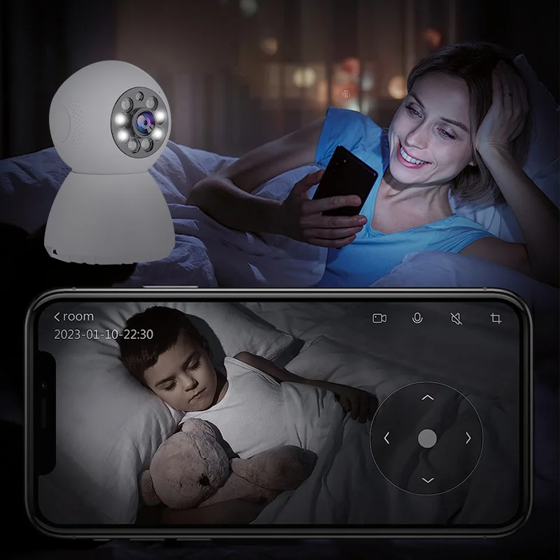 2.4G wifi network camera 1080P remote monitoring night vision 355° ptz rotation IP cctv Security Surveillance Cameras