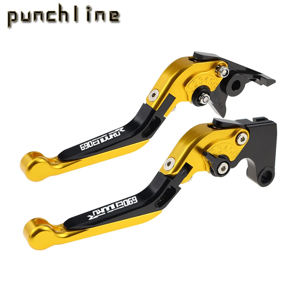 Fit For 690 Enduro R 2014-2020 Motorcycle CNC Accessories Folding Extendable Brake Clutch Levers Adjustable  Handle Set