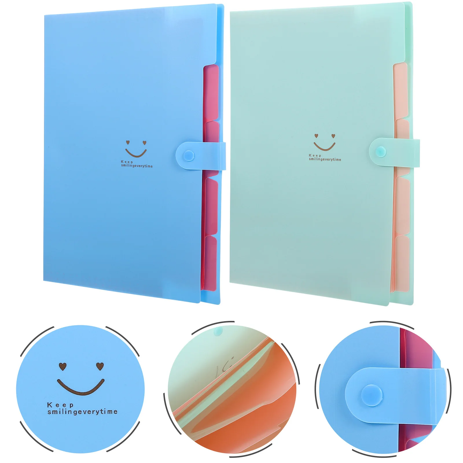 2 шт., многофункциональная папка для файлов, размер А4, портативный органайзер для документов для домашнего офиса, расширяющаяся папка для хранения, сумка для хранения