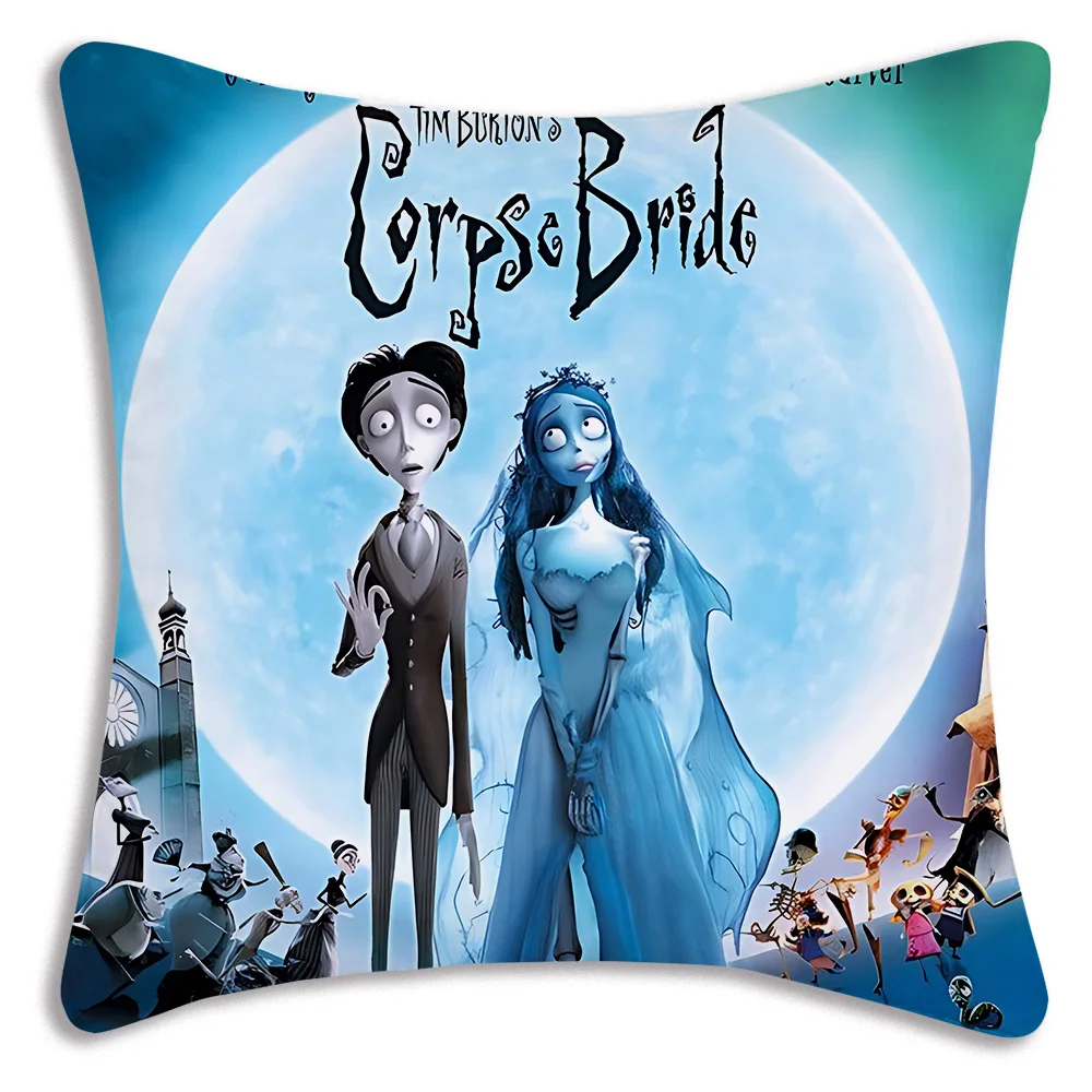 Pillow Covers The A-Addams Family Cartoon Sofa Decorative Home Double-sided Printing Short Plush Cute Cushion Cover