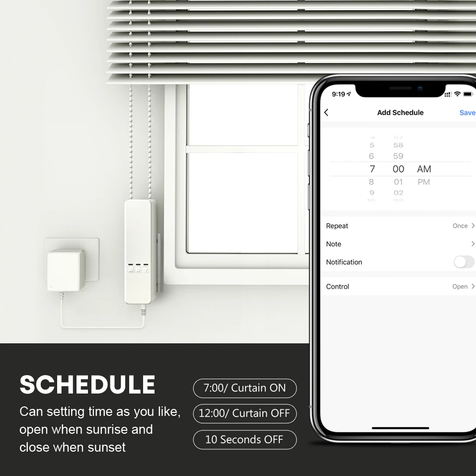 AVATTO Tuya WiFi Smart Roller Blinds Motor,Electric Motor Roller Shutter/Blinds,Smart Home Automation Support Alexa,Google Home
