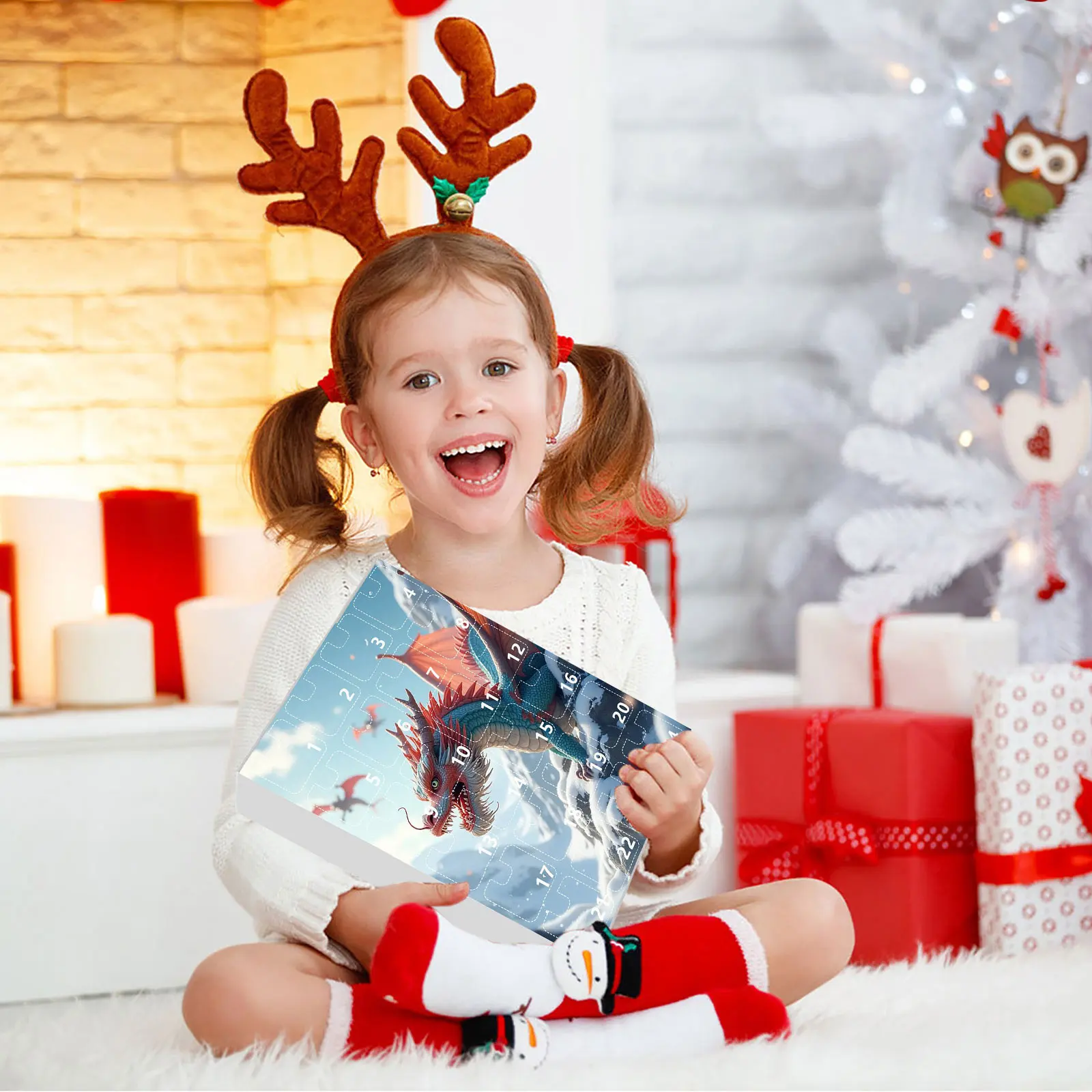 Christmas Arrival Calendar 2D Acrylic Cute Arrival Calendar Arrival Calendar Decoration Christmas popular interesting playthings