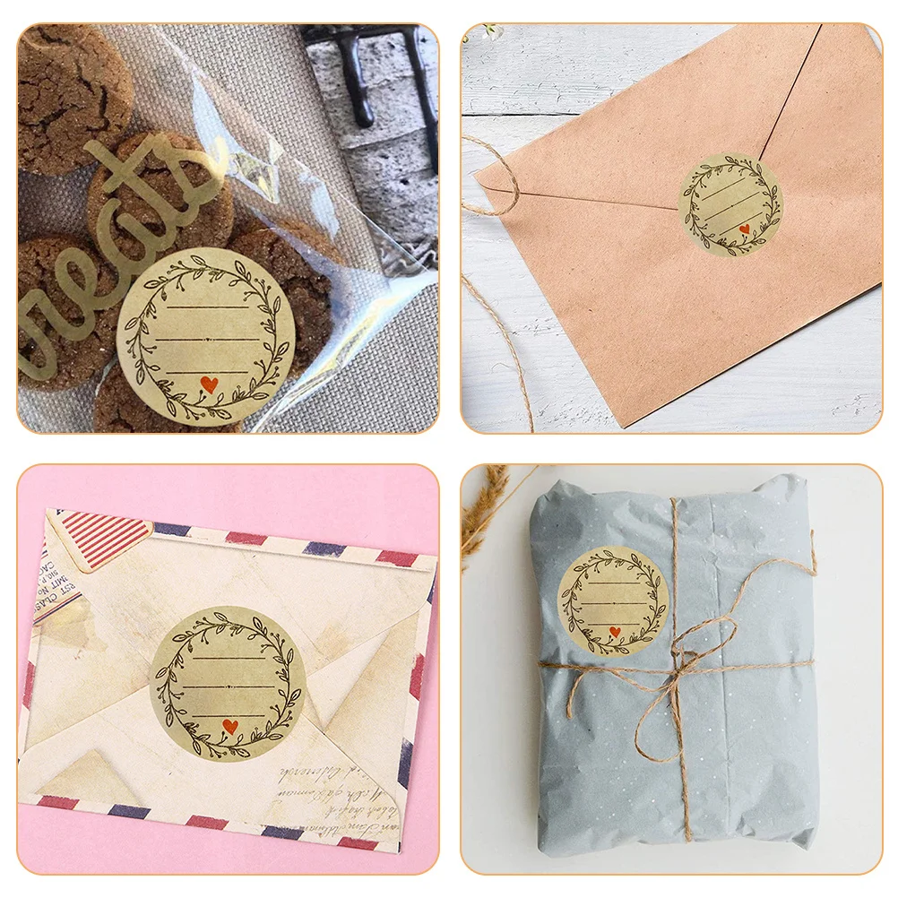 

2 Rolls Multi-Use Sticker Roll Baking Sealing Stickers Gift Packing Supplies Label Sticker Sealing Stickers Gift Accessory