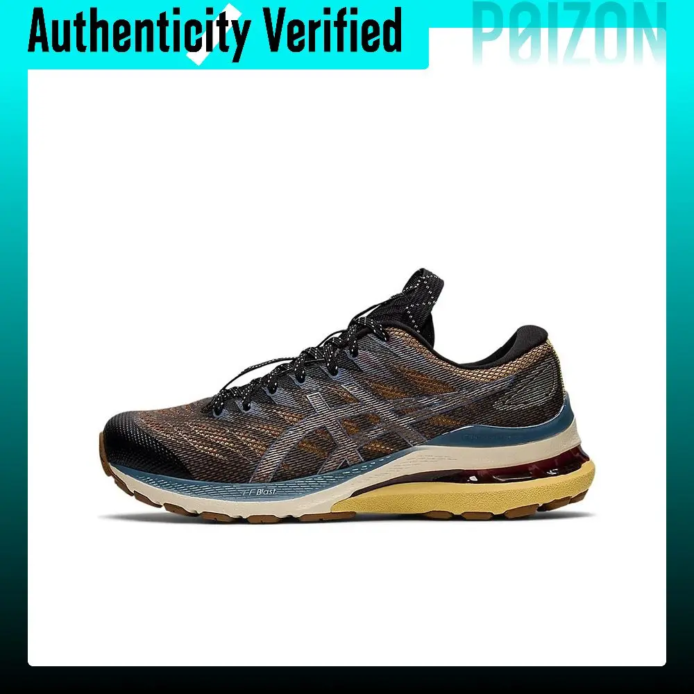 ASICS Gel Kayano 28 Fabric Cushioning Abrasion Resistant Balance Low top Casual Shoes Women's Coal Black Gold 1202A261-001