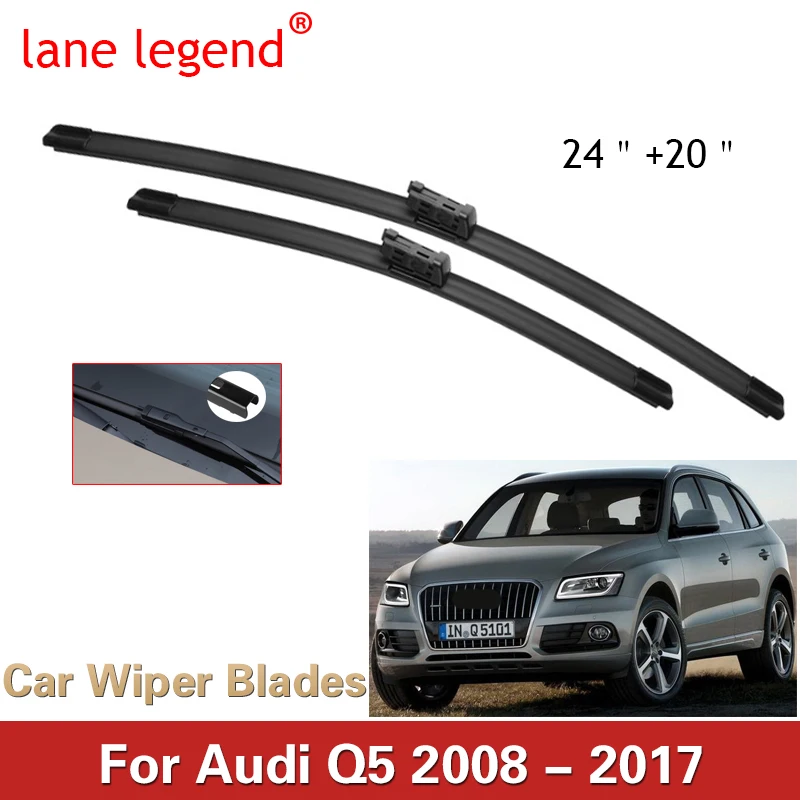 

Lane Legend Wiper LHD Front Wiper Blades Set For Audi Q5 2008 - 2017 Windshield Windscreen Window Car Rain Brush 24"+20"