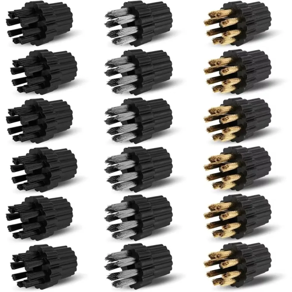 B06B-M8 Steam Cleaner Attachments, Steamer Accessories Replacement Parts- 18PCS Steam Cleaner Brush Heads