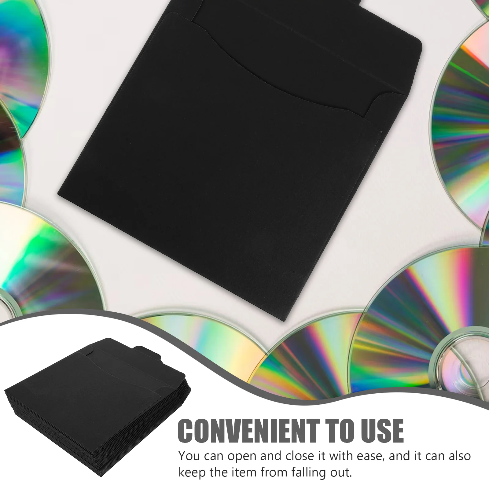 20 Pcs Envelope CD Bag DVD Kraft Paper Packaging Wedding Photography Advertising Information (red) Sheets Blank Sleeves Covers