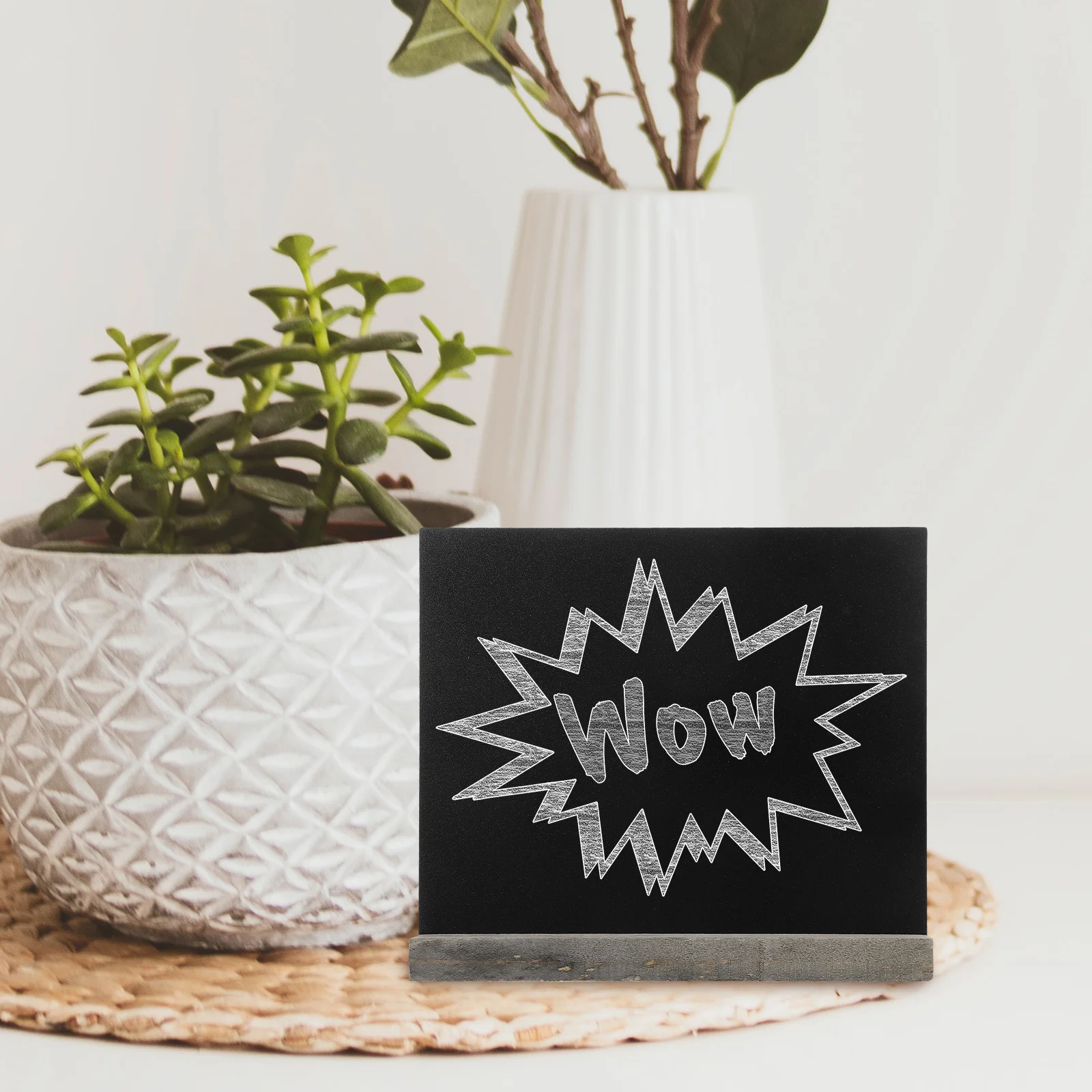 8 قطع من علامات السبورة على الطاولة بتصميم زاوية للنص الواضح، علامات سبورة خاصة لمقهى الزفاف المثالية #3