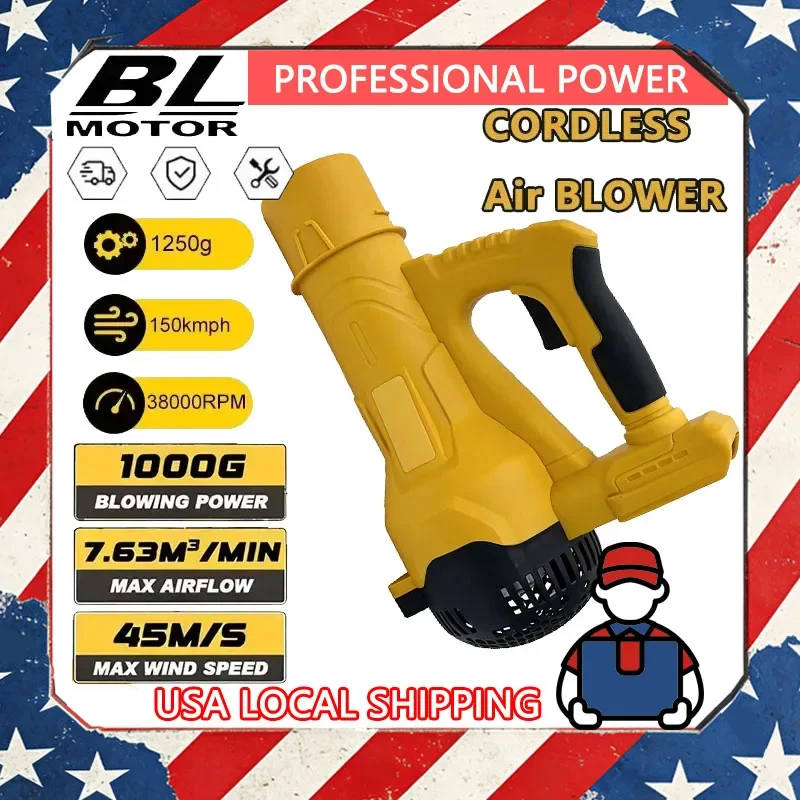

Fit Dewalt Electric Cordless Leaf Blower Long Tube Blower Garden Leaf Sweeping for 18V Battery Home Courtyard Snow Cleaner