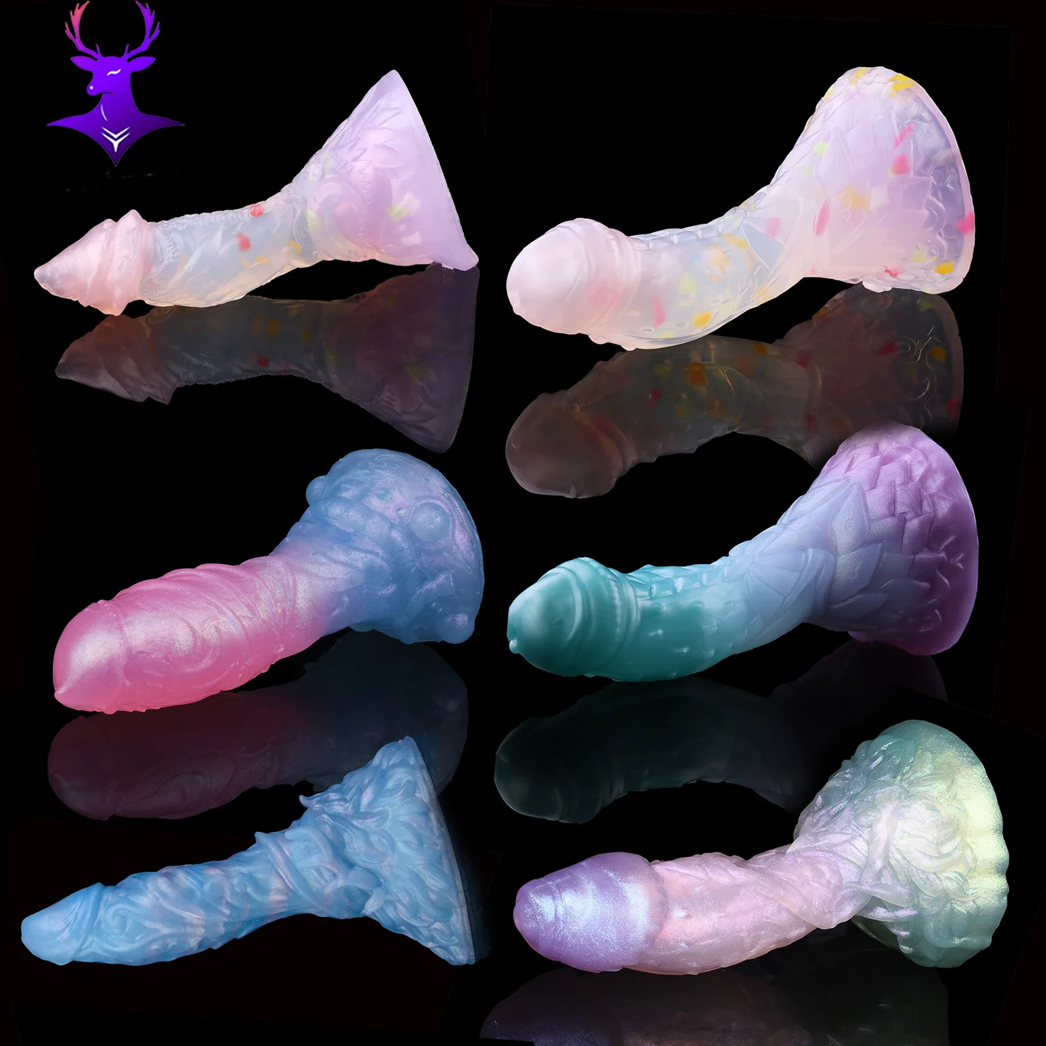 Elkkost silicone anal plug tamanho s m l xl pênis colorido fantasia dragão vibrador com ventosa brinquedos sexuais para homens mulheres masturbar