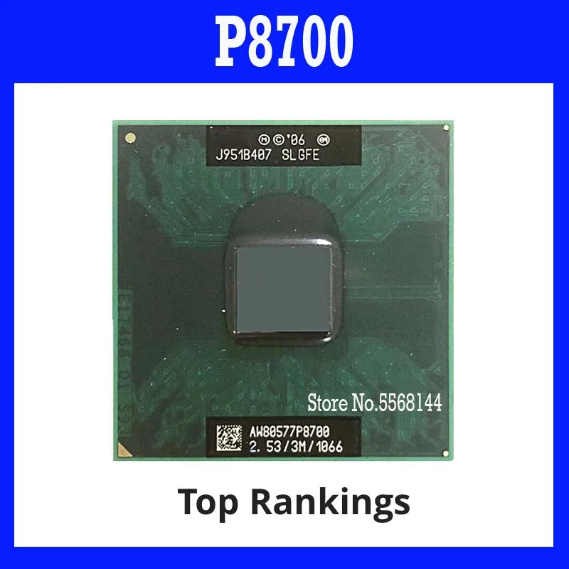 40%off P8700 Dual Core 2.5GHz 3M Cache 1066MHz Socket 478 laptop notebook CPU Free Shipping