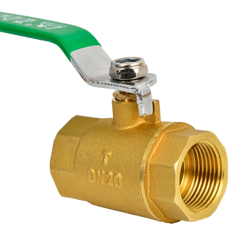 DN10 Mosiężny zawór kulowy Pogrubiony uchwyt 1/4 "3/8" 1/2 "3/4" 1 "BSP Żeński męski do gorącej wody Zawór gazowy Przełącznik wylotu wody z kranu