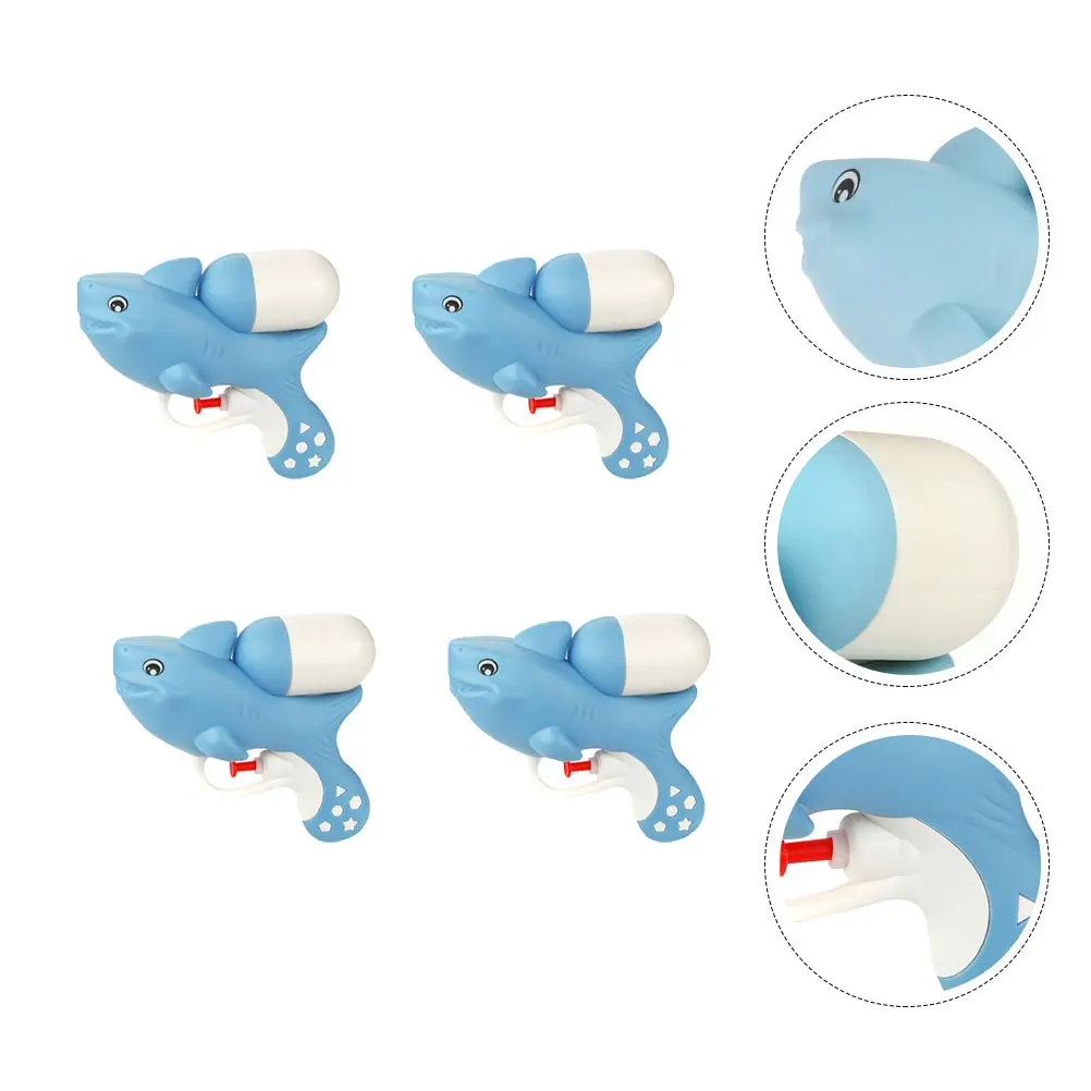 4 Pcs Animal Water Toy The Summer Toys Plastic Shooter Mini