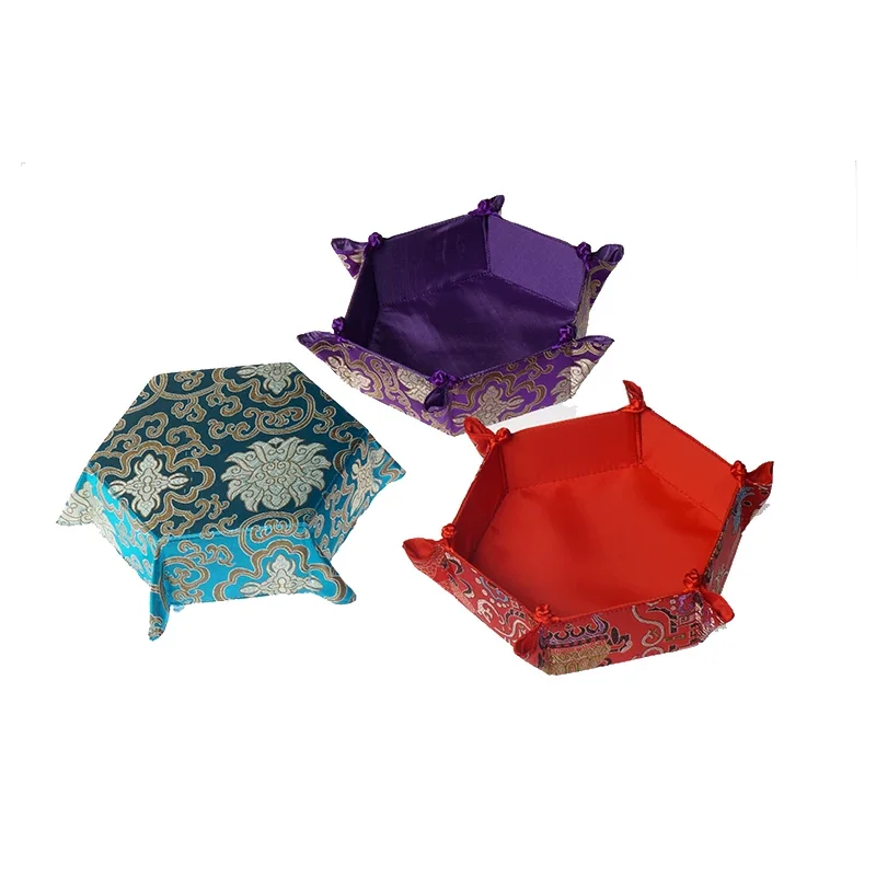 Chinese Style Cloth Trays Holders for Little Objects Montessori Educational Equipment Life Practical Materials Sensory Activity