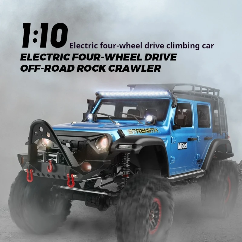 

Wltoys 1:10 104010 Электрический автомобиль с дистанционным управлением 4x4, внедорожный альпинистский автомобиль, обновленный с дополнительной электрической лебедкой для мальчиков, подарок