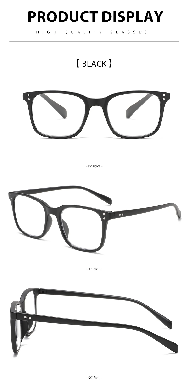 5 قطع خمسة أزواج من نظارات القراءة الأنيقة والمريحة، مضادة للضوء الأزرق، مناسبة للرجال والنساء من جميع الأعمار #4