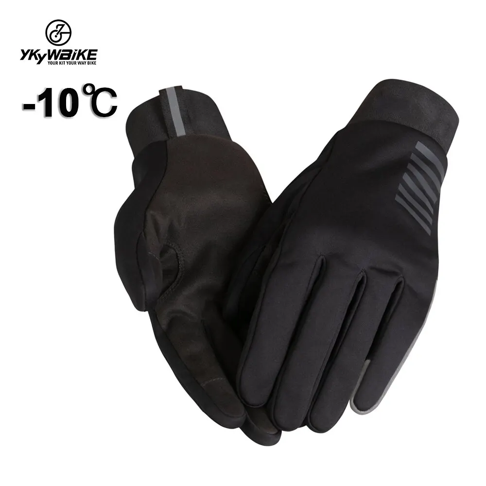 Cycling Gloves Winter Full Finger Waterproof Skiing Outdoor Sport Bicycle Gloves For Bike Scooter Motorcycle In The Cold