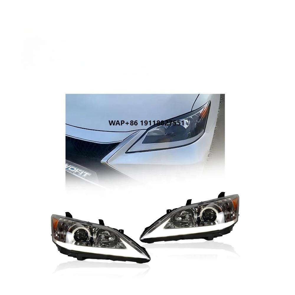 

WOFIT Factory Auto Parts Modified Headlight for 2010 2011 2012 ES240/ES350 Halogen Headlamp with Decorative Strip