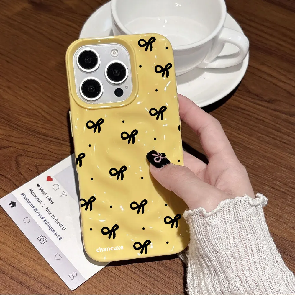 3D Wasserwellen Rotes Herz Druck Handyhülle für iPhone 17 16 15 14 13 12 11 Pro Max 17 Air 15 16 Plus Stoßfeste Weiche TPU Hülle – Detail 3
