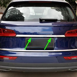 Stainless Steel Rear Trunk Tail Gate Trims Strips Decoration For Audi Q5 (FY) SQ5 2017 2018 2019 2020 Car Accessories