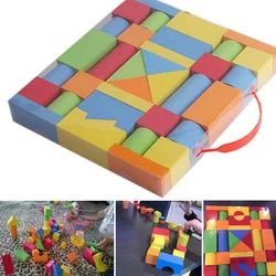 38PCS Hot Selling EVA Safe Children Building Brick Block Foam Construction Soft Toy Kid Kids Intelligence Exercise Assembled