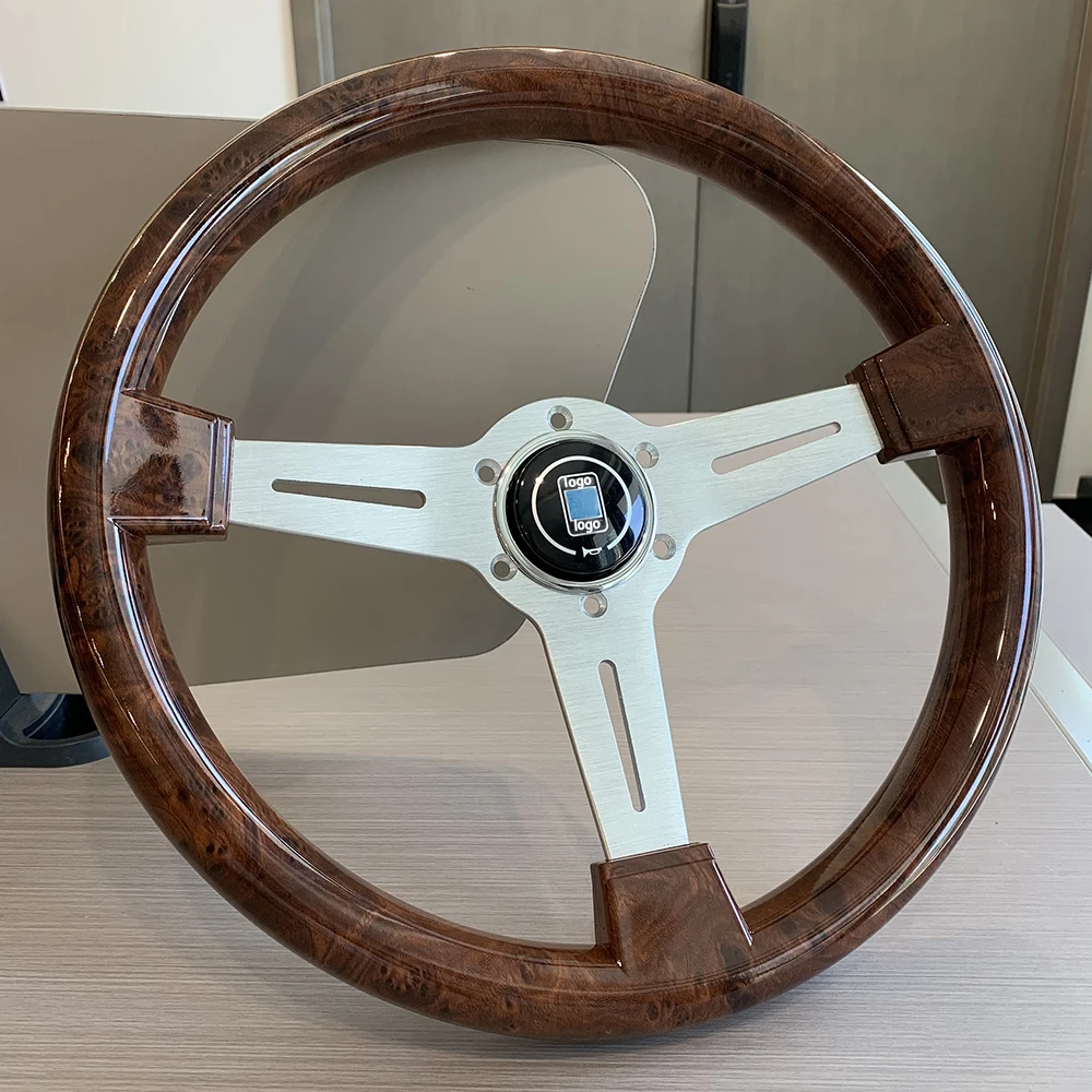 

NardiWood Film Steering Wheel 14 inches 350mm Classic Vintage ABS Wooden Steering Wheel