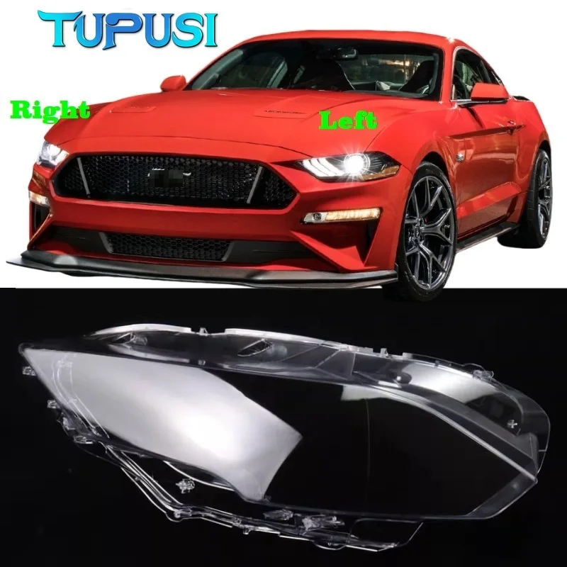 

Headlamp Lens Headlight Cover Transparent Lampshade Replace Original Glass Lamp Shell For Ford Mustang 2018 2019 2020 2021 2022