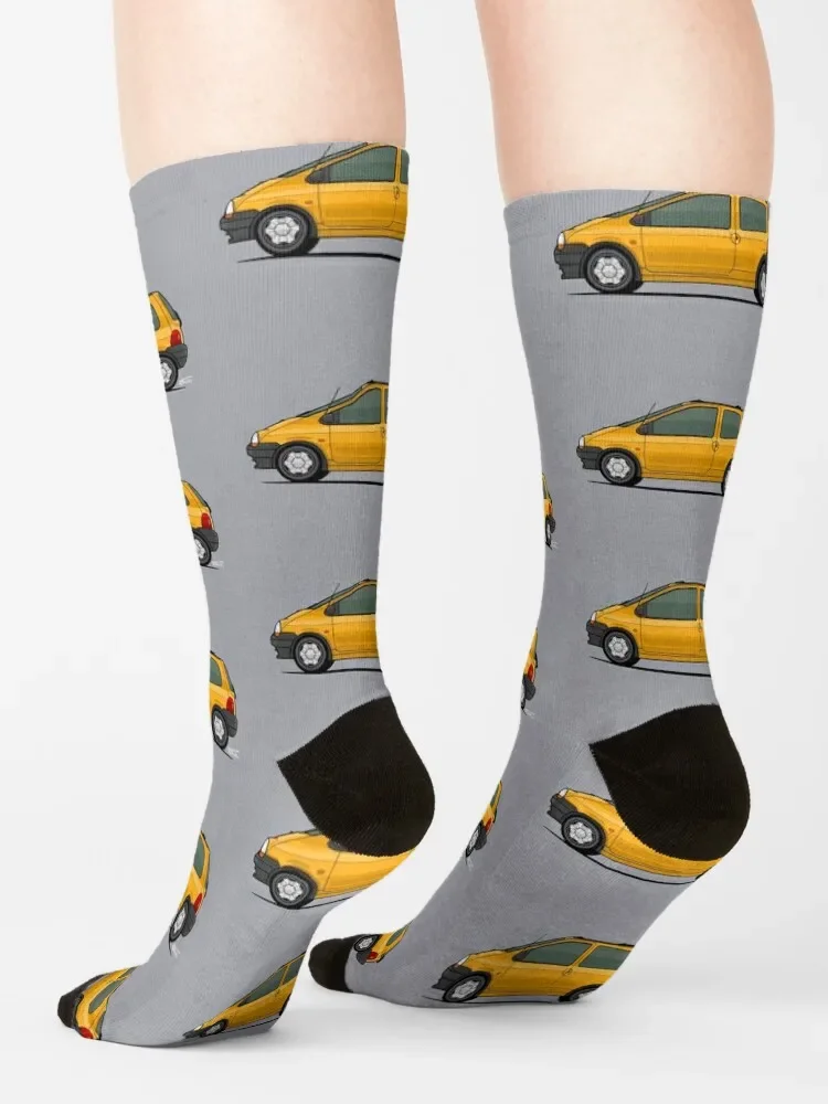 1993 Twingo mk1 Single Illustration Socks halloween floor Socks For Man Women\'s