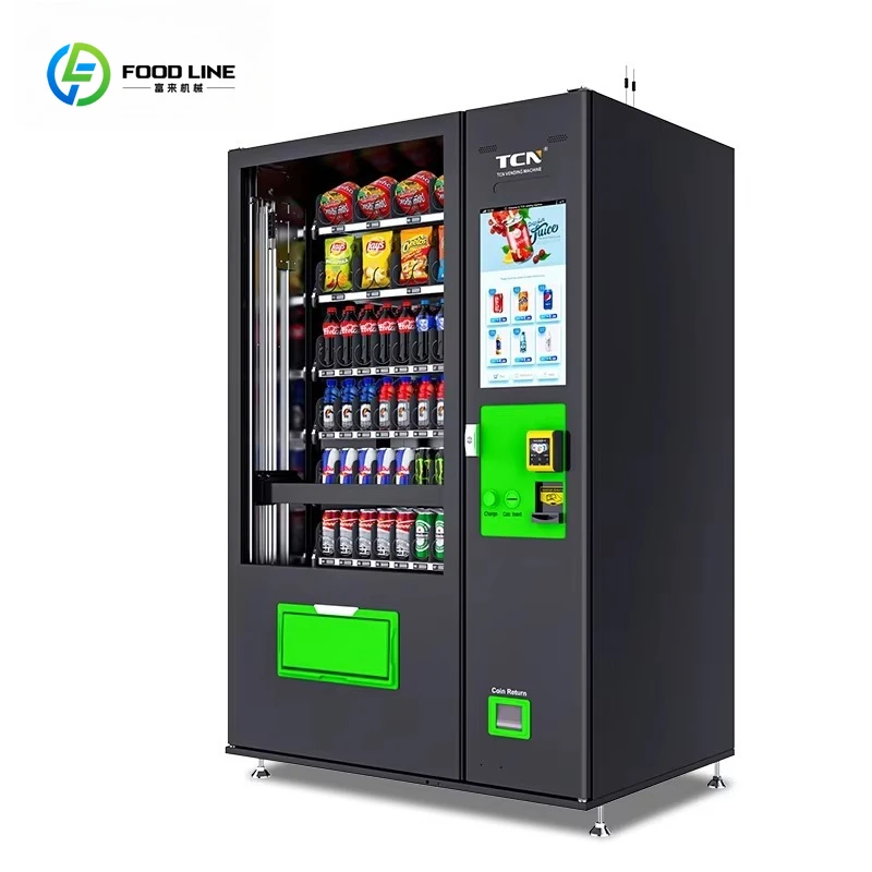 Distributeur automatique de collations et de boissons d'ascenseur de grande capacité avec le réfrigérant R290/R513A/R1234YF