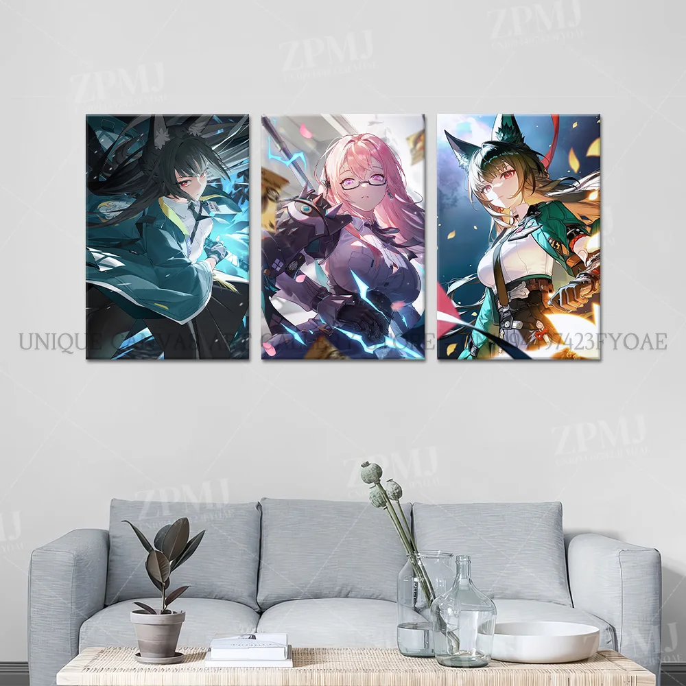Zenless Zone Zero Leinwand HD-gedrucktes Gemälde Anby Demara Spielfiguren Wandkunst Poster Home Decor Bild für Zimmer ohne Rahmen Wandbild – Detail 2