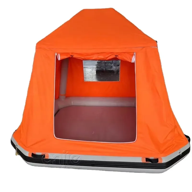 Inflatable Water Camping PVC Tent Family Floating Foldable Platform Outdoor Sleep Island