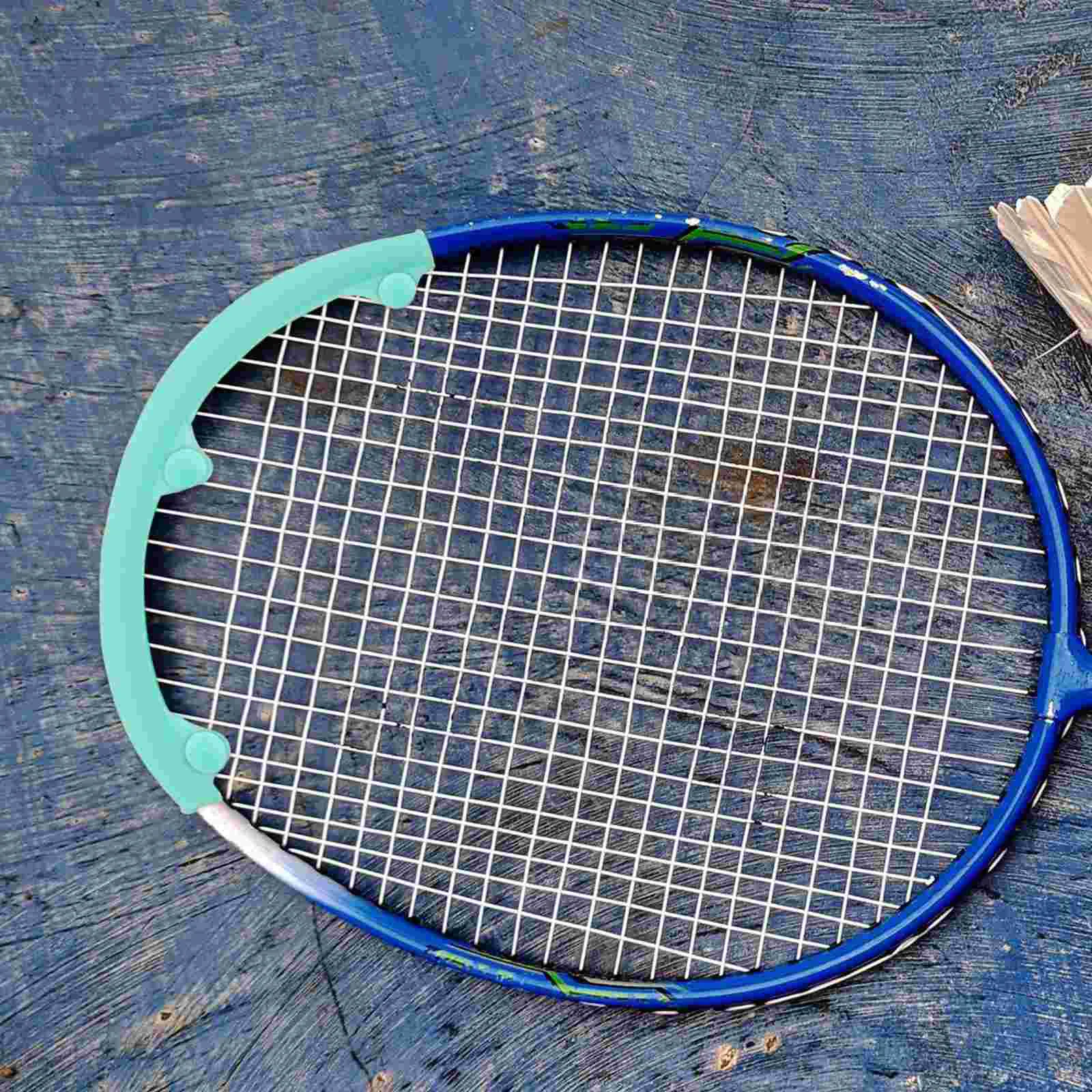 Tira de equilibrio de peso para raqueta, marco de protección para cabeza de bádminton, funda protectora, funda protectora para 