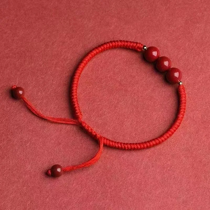 Cinnabar Dazhuang Red Rope Bracelet for Men and Women