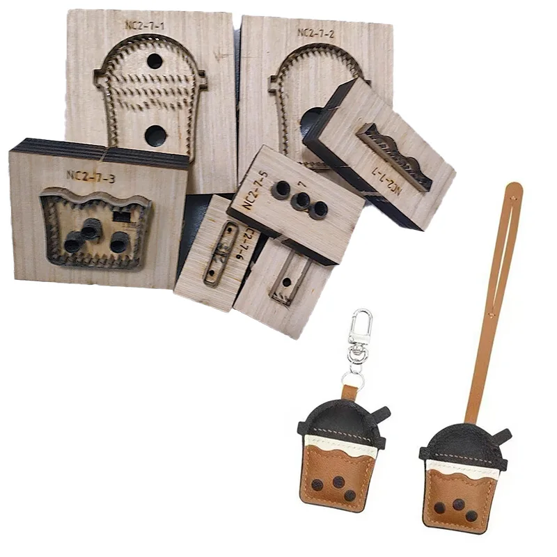 

Подвесной нож для чая с молоком, форма для ключей, подвесной аксессуар, форма для ножа, сделай сам, кожаные товары ручной работы, форма для ножа, настройка