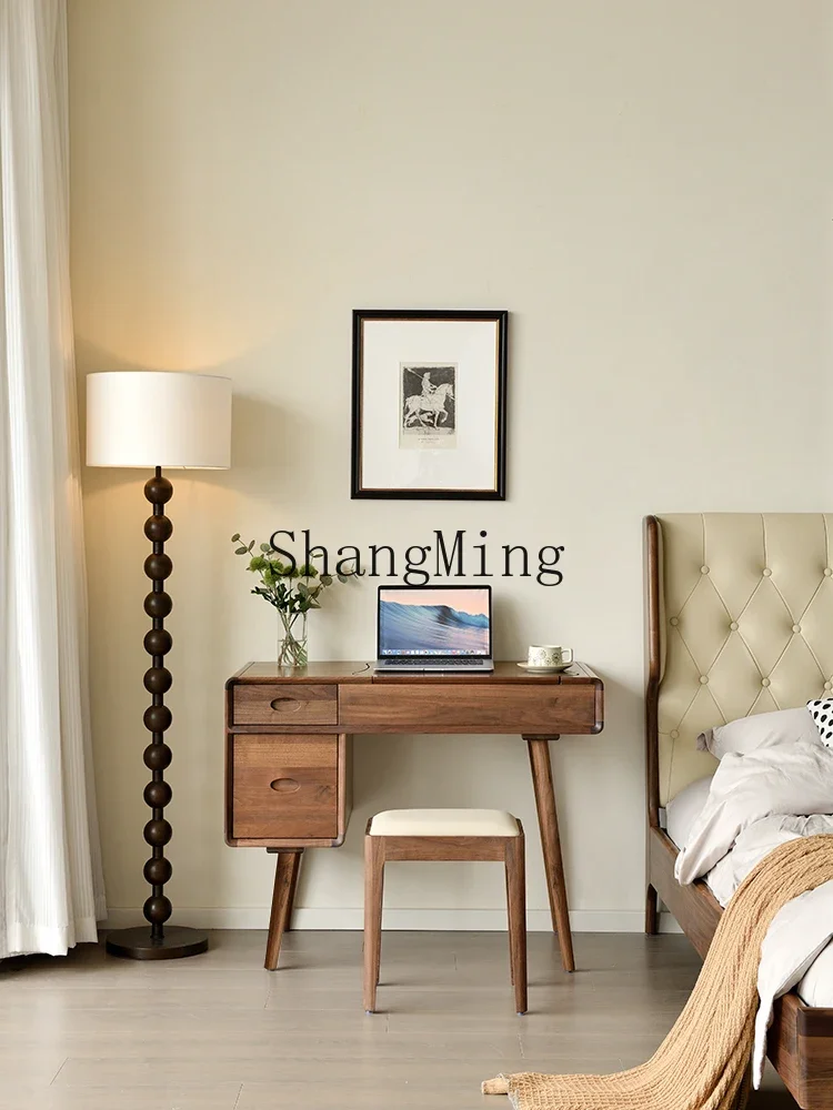 FG solid wood dresser bedroom modern simple clamshell dressing table storage multi-functional dressing table