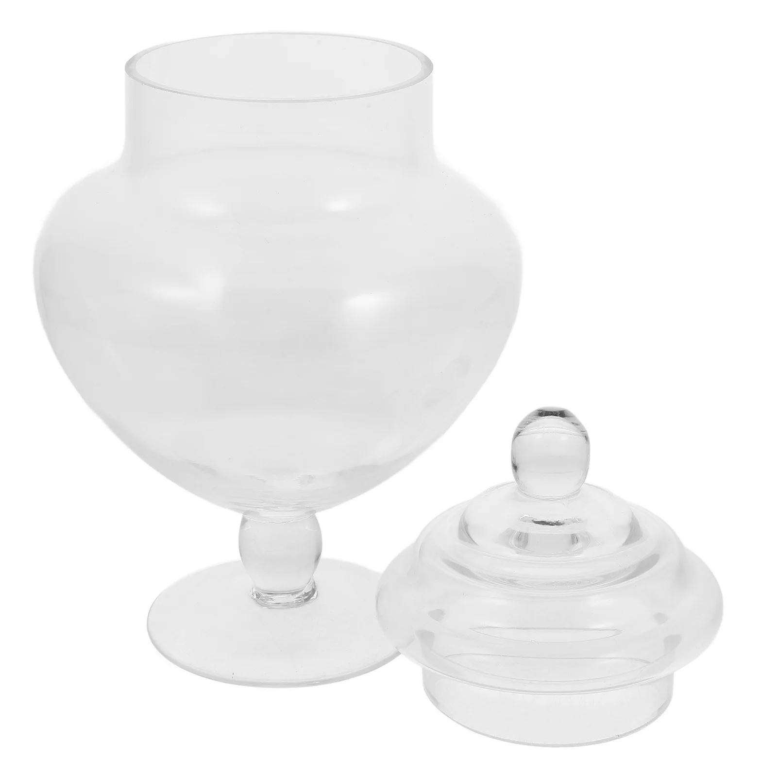 

Glass Candy Canister Transparent Dried Fruit Packaging Small Treat Container Party Favor Gift Jar Cookie Holder Wedding Favors