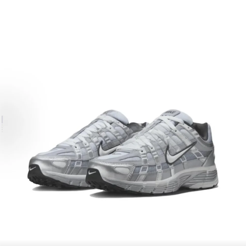 Nike P-6000 Fashion Comfort Fabric Leather Durable Low-Top Casual Running Shoes Men's Silver Grey IH4465095 - view 3
