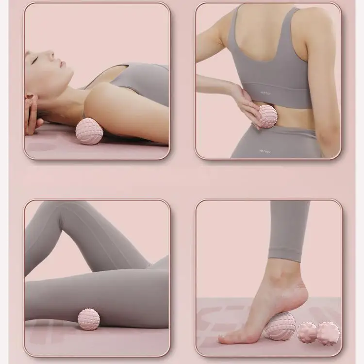 Colorful TPE Yoga Massage Ball Peanut Trigger Point Massager Deep Tissue Muscle Relief Roller for Fitness Recovery
