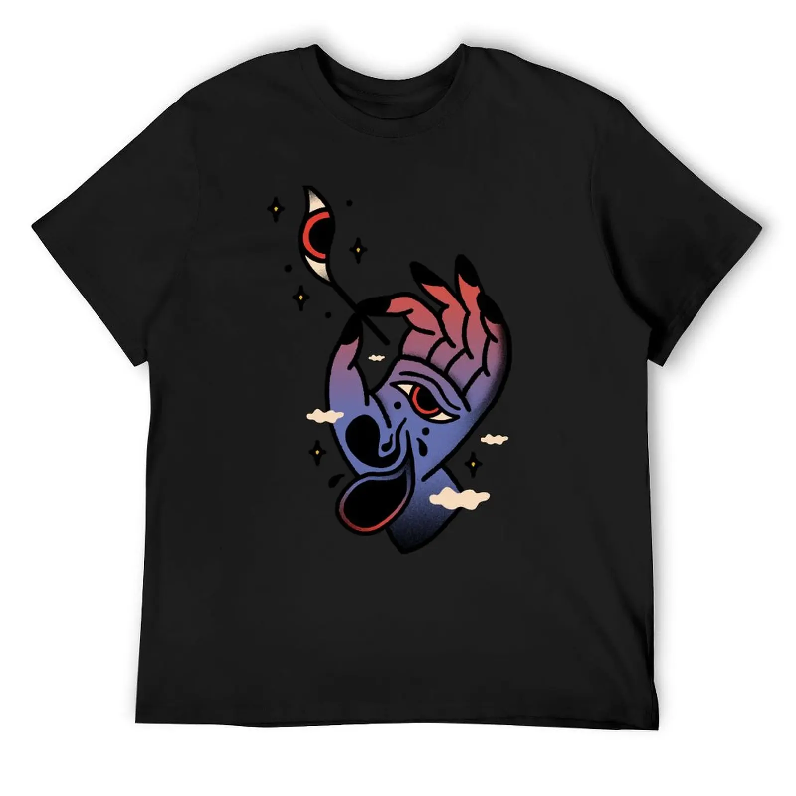 

Midnight Eye T-Shirt plain rapper graphic tees T-shirts oversize men clothes