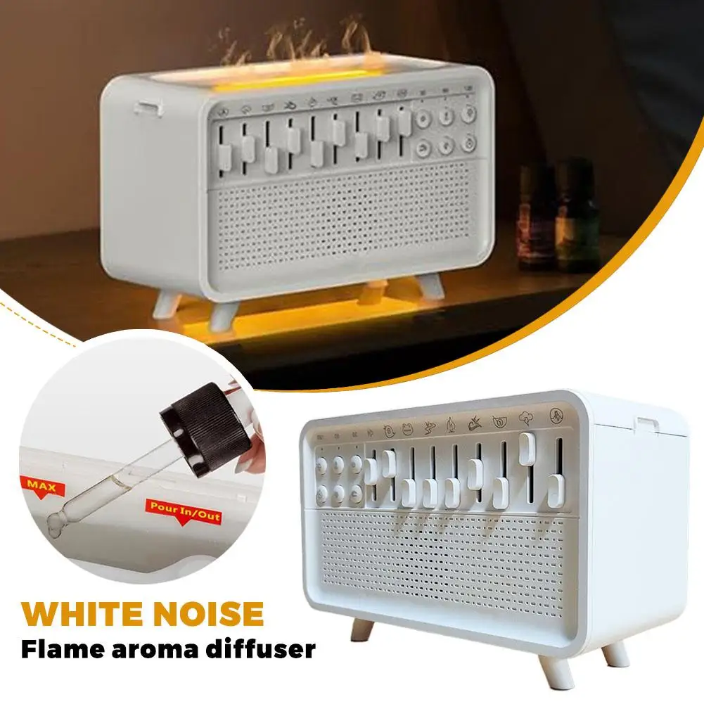 HIFI Bluetooth Speaker White Noise Sleep Aid Night Light Humidifier Machine 4 in 1 with Free Combination of 8 Goup Nature Sound