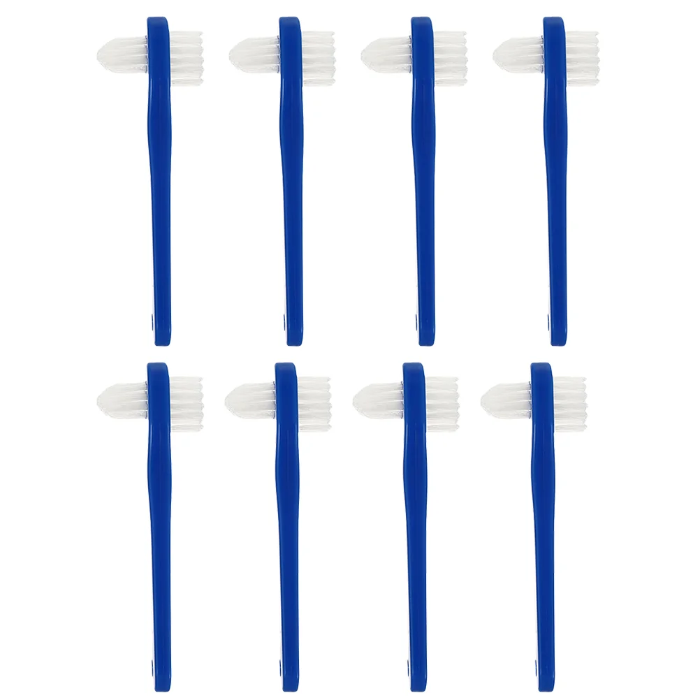 

8 Pcs Double-ended Denture Toothbrush Small Personal for Dentures Cleaning Braces