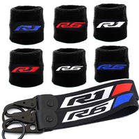 For Yamaha R1 R6 YZF-R1 YZFR1 YZF R1M YZFR6 Motorcycle Front Brake Reservoir Sock Fluid Oil Tank Cover Sheath Sleeves Keychain