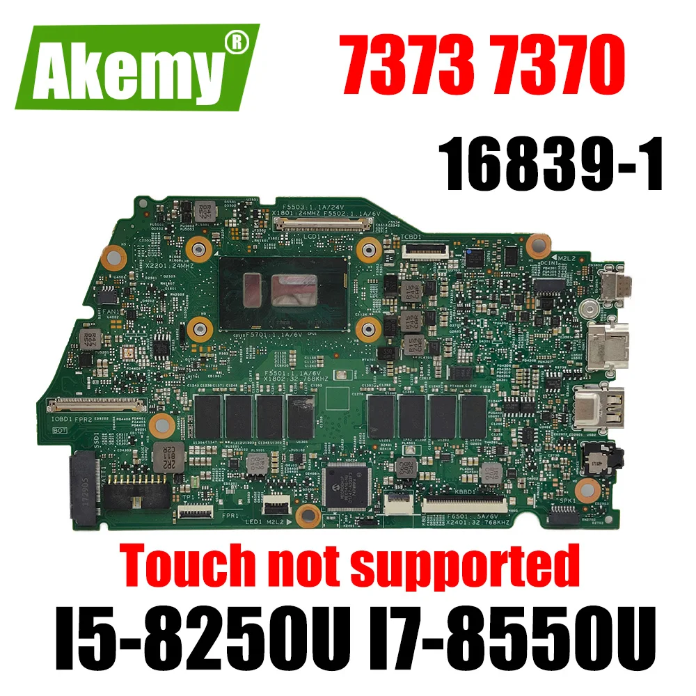

Материнская плата для ноутбука DELL Inspiron 7370 7373 16839-1 0VTHG7 SR3LB I5-8250U, 8 ГБ ОЗУ, материнская плата для ноутбука 13, протестировано, ОК