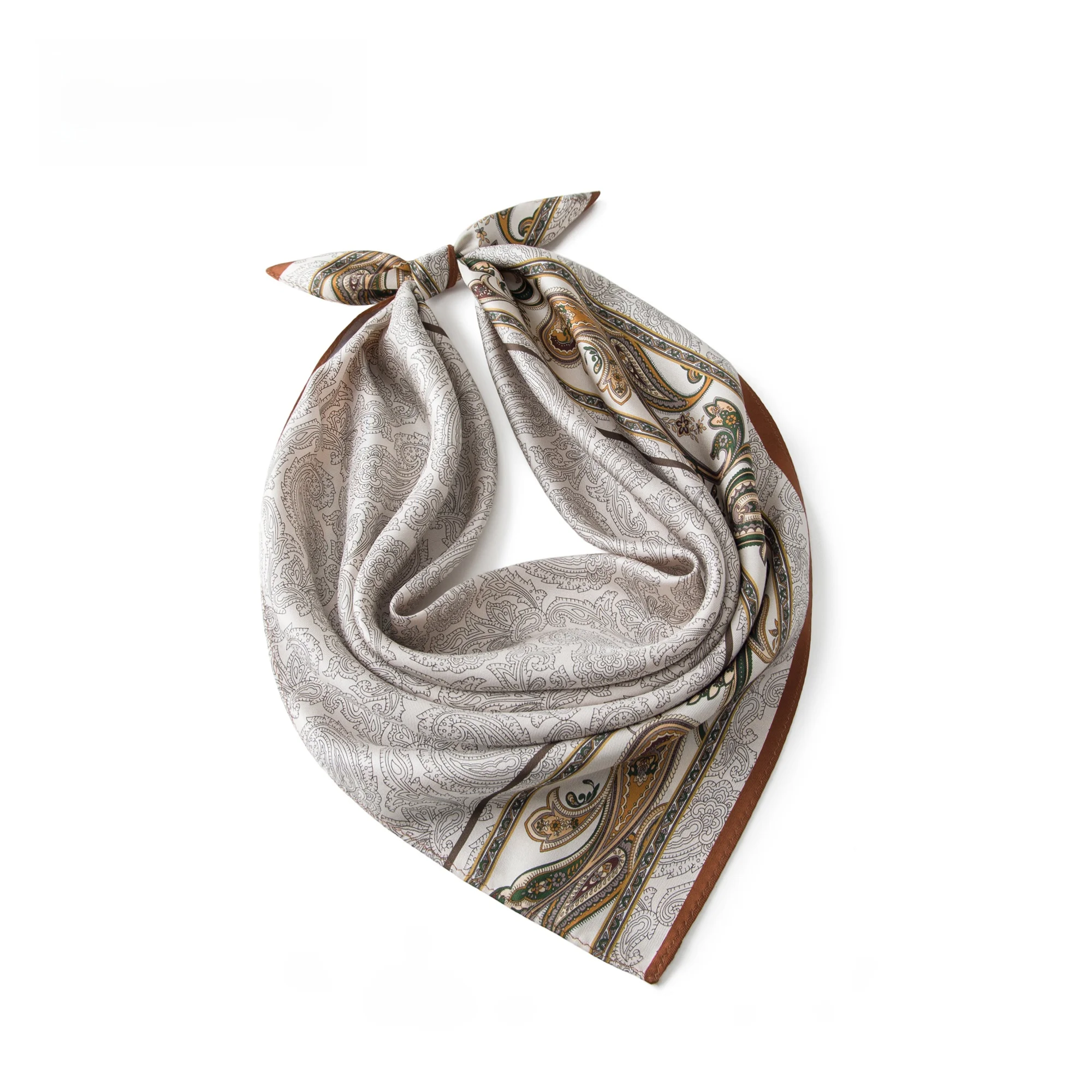 british-retro-silk-twill-double-sided-color-block-scarf-hip-hop-street-dance-trendy-wristband-men's-fashion-neck-warmer
